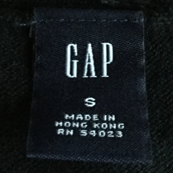Vintage GAP Y2K Sweater with Bow/Tie Accent Collar Black - Sz Small - Picture 6 of 8